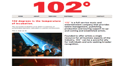 Desktop Screenshot of 102degrees.com